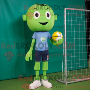 Green Volleyball Net mascot...