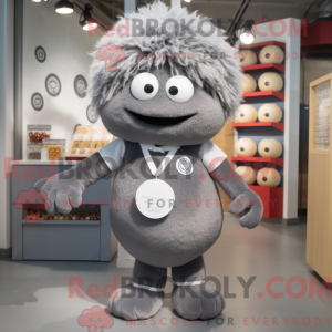 Grå köttboller maskot...
