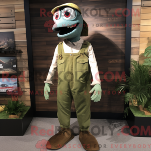 Olive Barracuda mascot...