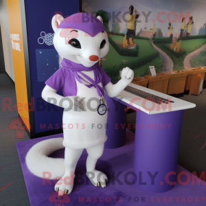 Lavendel Weasel maskot...