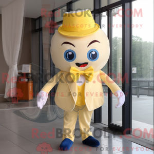 Cream Lemon maskot drakt...