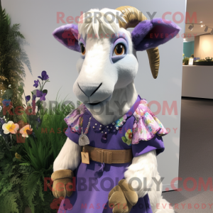 Lavender Goat mascot...