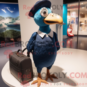 Navy Dodo Bird maskot...