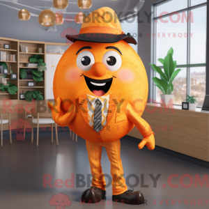 Oransje aprikos maskot...