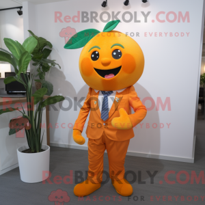 Oransje aprikos maskot...