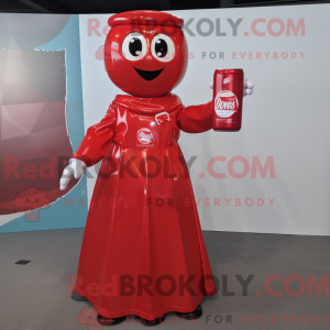 Red Soda Can mascot costume...