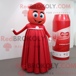 Red Soda Can mascot costume...
