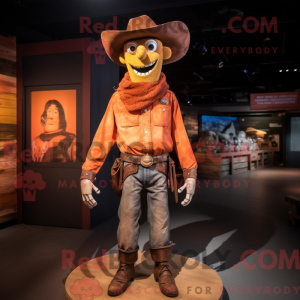 Rust Cowboy maskot kostyme...