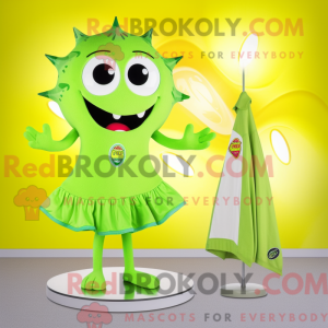 Lime Green Ray mascot...