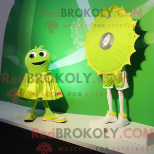 Lime Green Ray mascot...