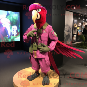 Magenta Macaw mascot...