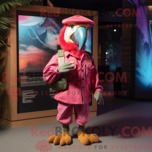 Magenta Macaw mascot...