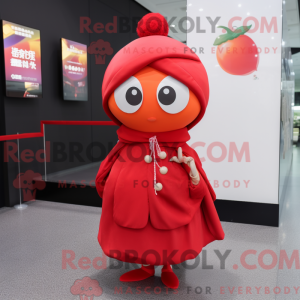 Red Plum mascottekostuum...