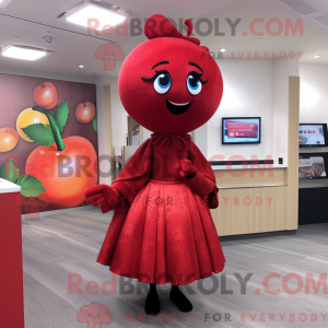 Red Plum mascottekostuum...