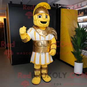 Guld romersk soldat maskot...