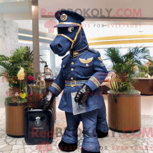 Postava maskota Navy Horse...