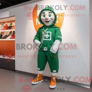 Irish Flag mascot costume...