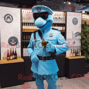 Postava maskota Sky Blue...