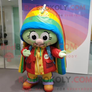 Regenboogmascottekostuum...