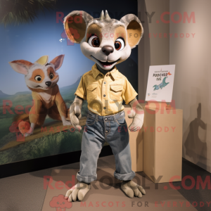 Tan Chupacabra mascot...