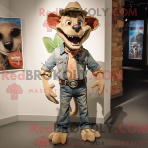 Tan Chupacabra mascot...