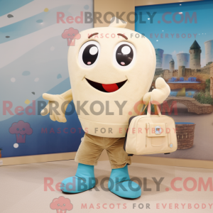 Beige Pho maskot kostyme...