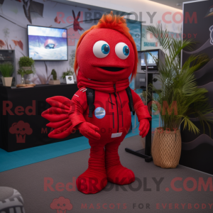 Red Betta Fish mascot...