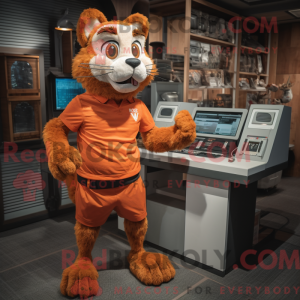 Rust Cat mascottekostuum...