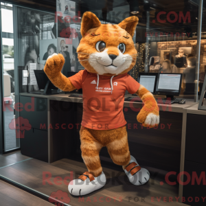 Rust Cat mascottekostuum...