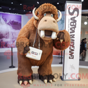 Brown Mammoth mascot...