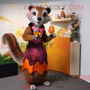 Mongoose mascot costume...