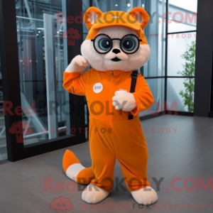 Orange Ferret maskot...
