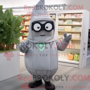 Grijze biet mascottekostuum...