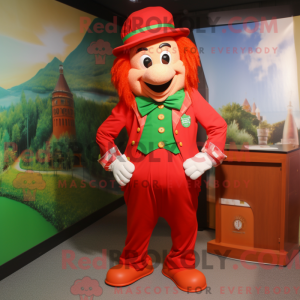 Red Leprechaun mascot...