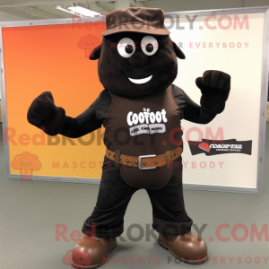 Sort chokoladebar maskot...