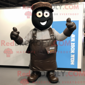 Sort chokoladebar maskot...
