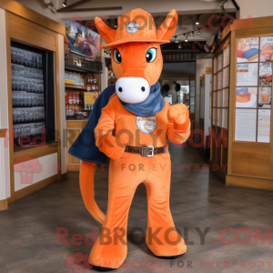 Orange Horseshoe maskot...