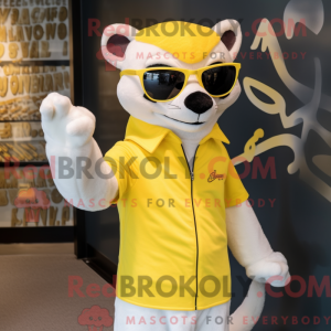 Citrongul væsel maskot...