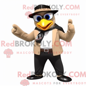 Tan Penguin mascot costume...