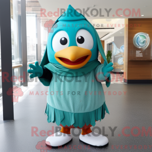 Teal Shakshuka mascot...