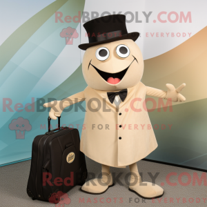 Tan Ray mascot costume...
