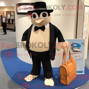 Tan Ray mascot costume...
