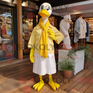 Yellow Swans mascot costume...