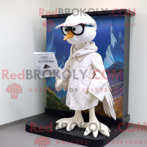 Hvid Archaeopteryx maskot...
