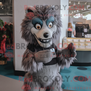 Gray Werewolf mascot...