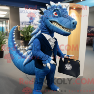 Personaggio mascotte blu...