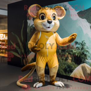 Gouden Rat mascottekostuum...