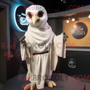 Cream Falcon maskot kostume...