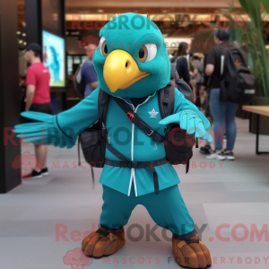 Turquoise Hawk mascot...