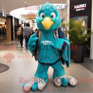Turquoise Hawk mascot...